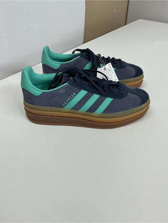 adidas Shoes - adidas Gazelle Women’s Navy and Teal Platform Sneakers